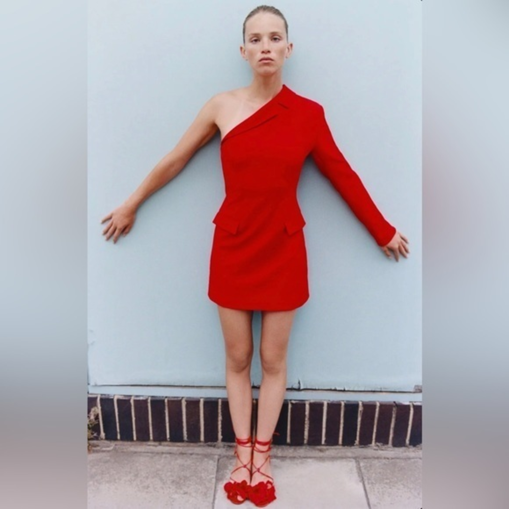 NWT🔥ZARA‎ ASYMMETRIC BLAZER DRESS